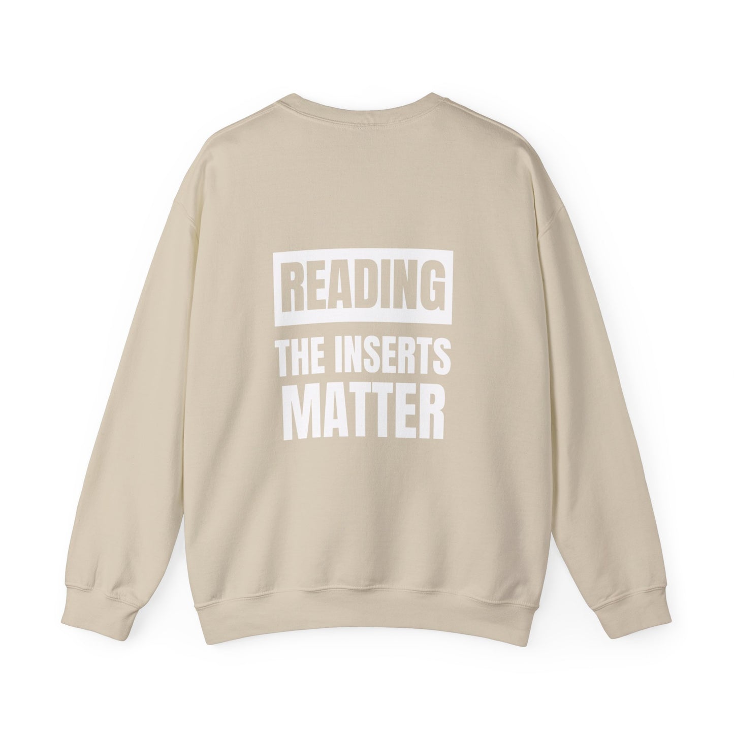 Reading The Inserts Matter Crewneck Sweater