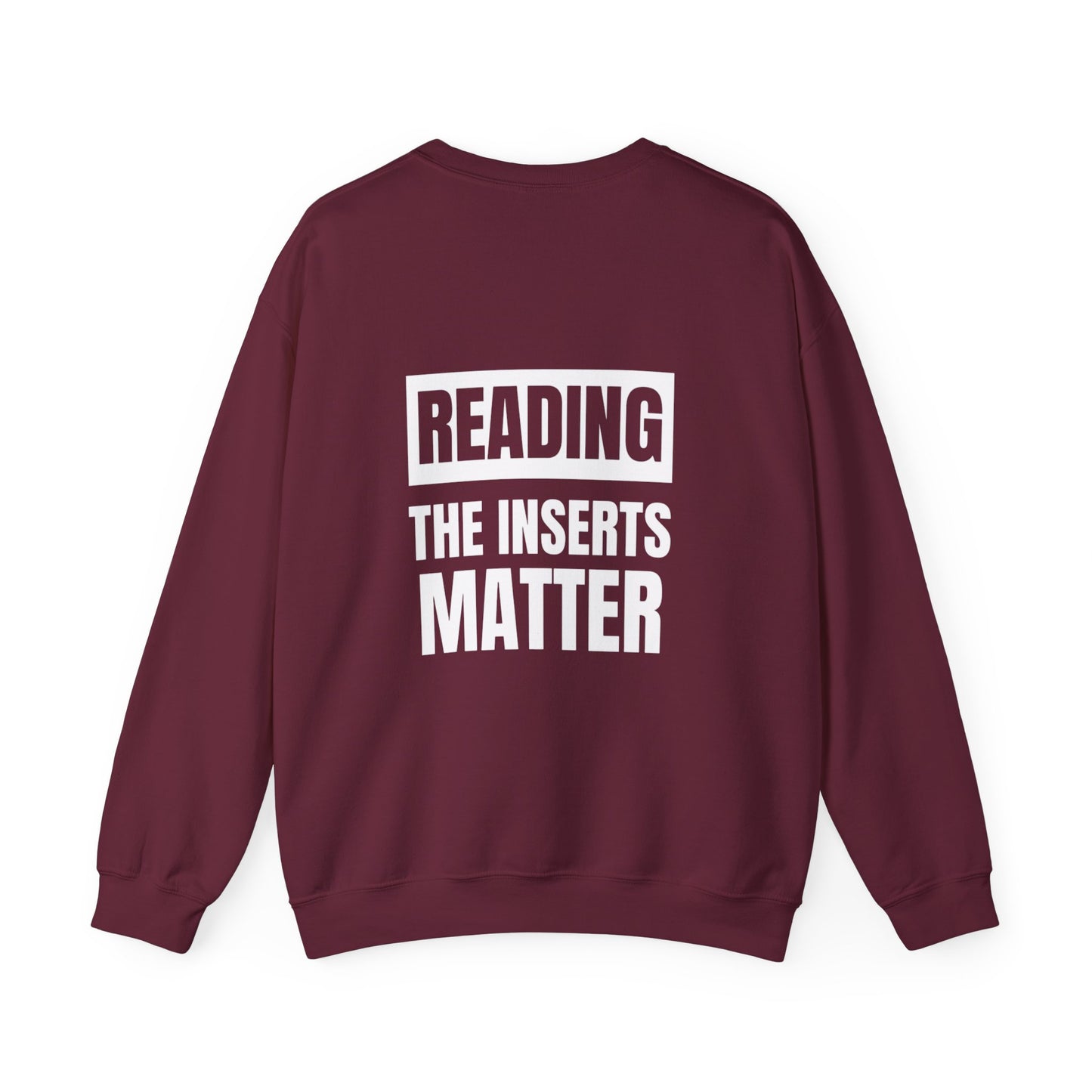 Reading The Inserts Matter Crewneck Sweater